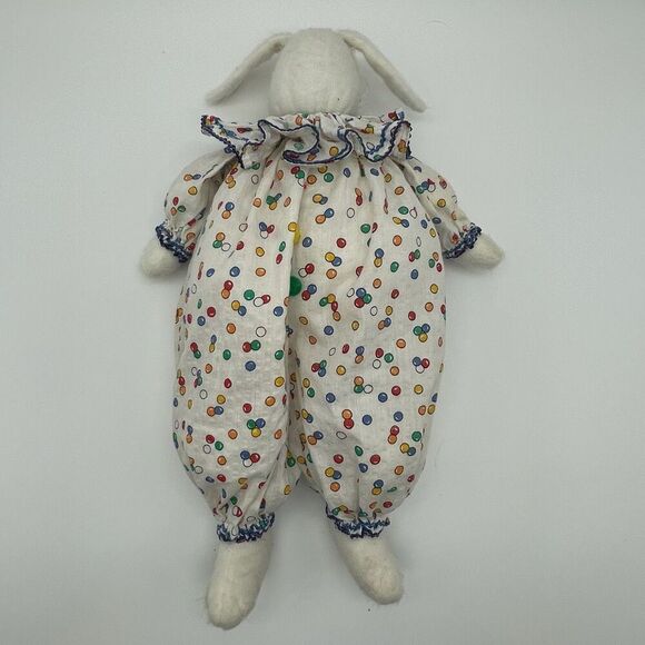 3 Handmade Bunny Rabbits Easter Spring Decor Vintage Cottagecore Stuffed Animals - Picture 5 of 17